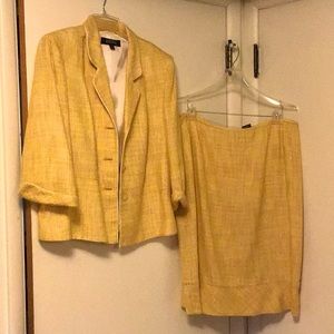 Kasper suit with skirt.